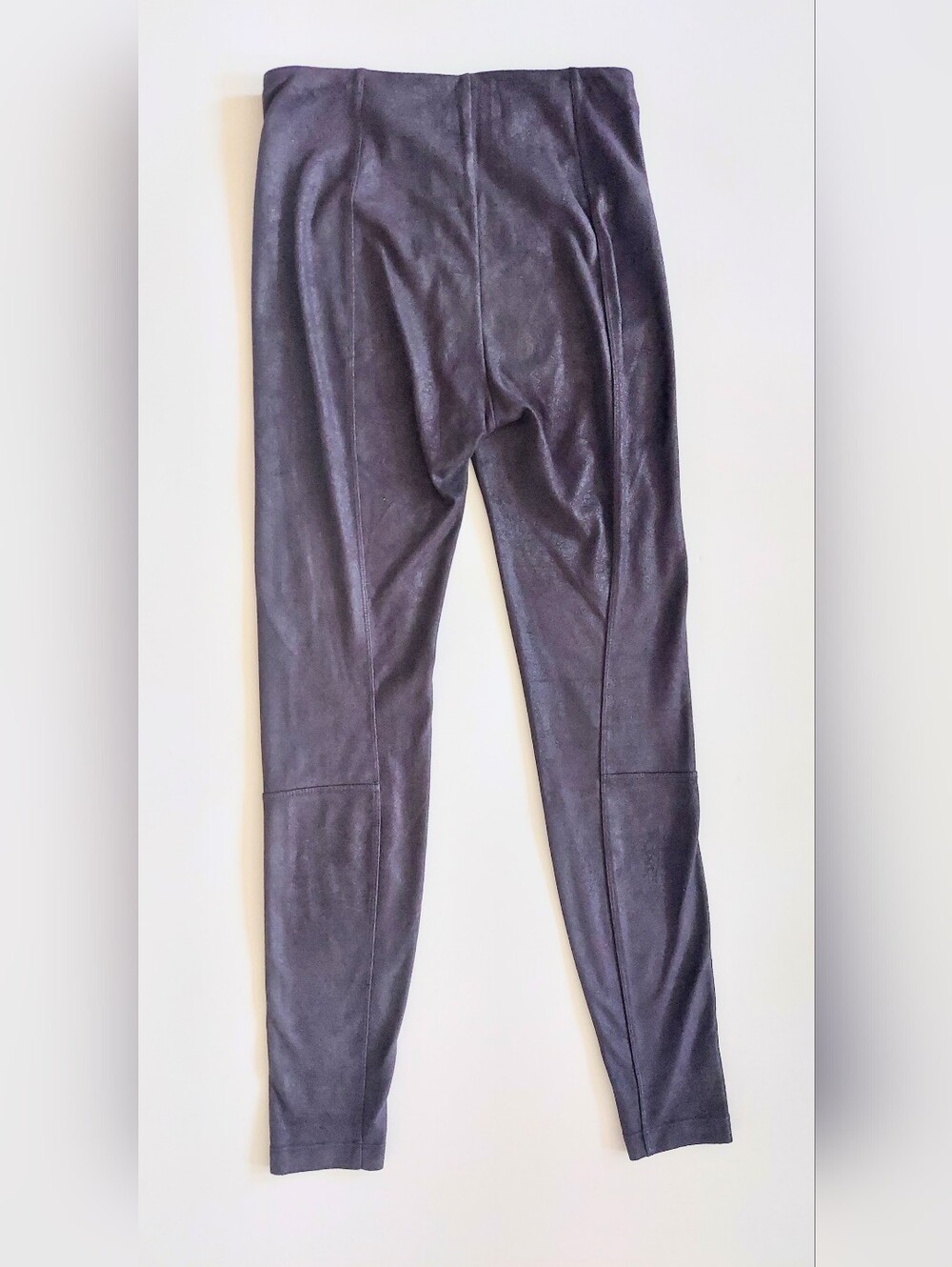Lysse Charcoal Black Faux Suede Pull On Skinny Leg Pants Size Small - Picture 4 of 8
